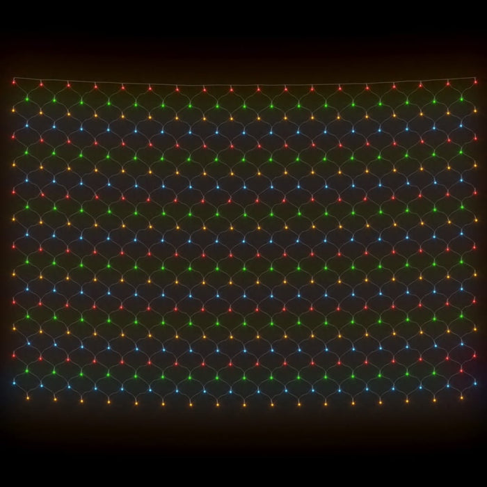 Luci di Natale Rete Colorate 3x2m 204 LED Interni Esterni 328776