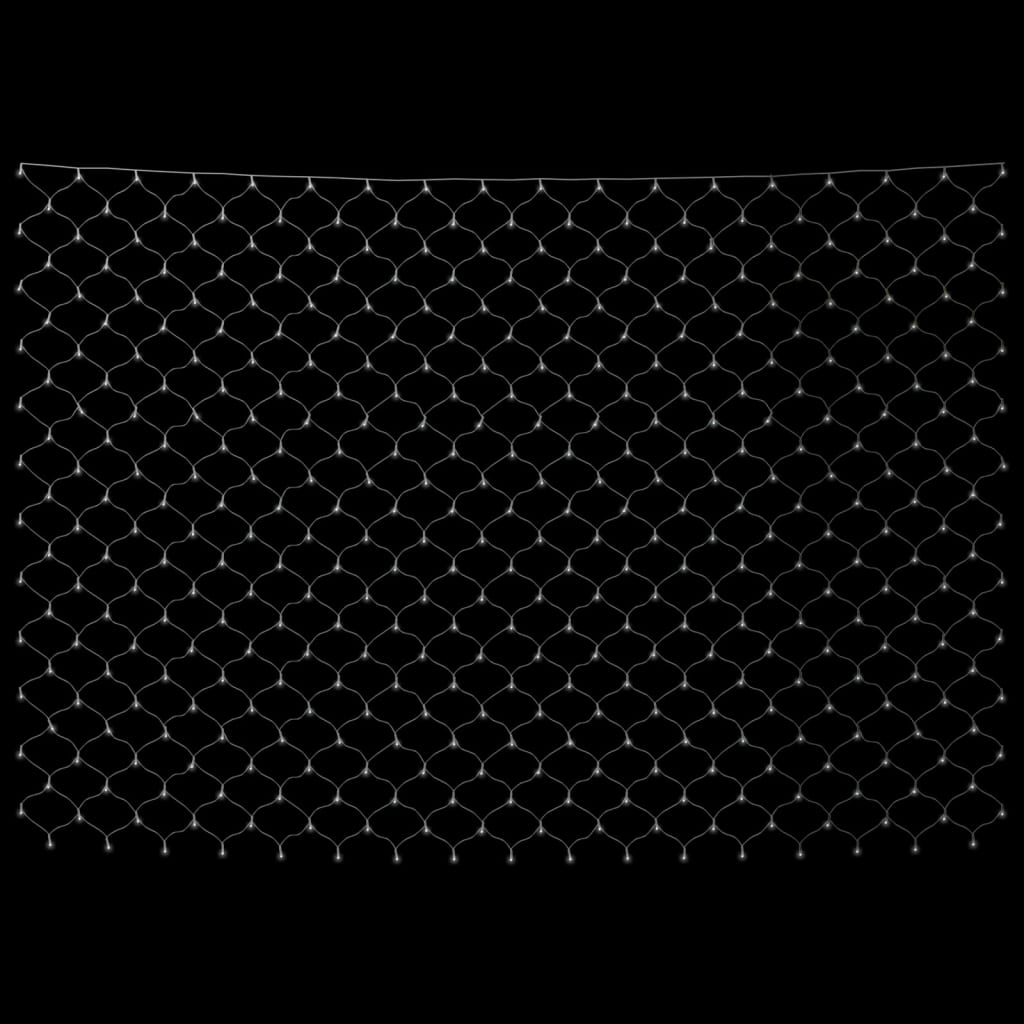 Luci di Natale Rete Bianco Freddo 3x3m 306 LED Interni Esterni 328779