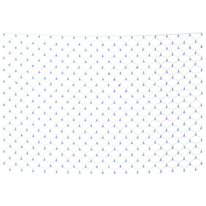 Luci di Natale a Rete Blu 3x3m 306 LED-Luci decorative natalizie Interni Esterni