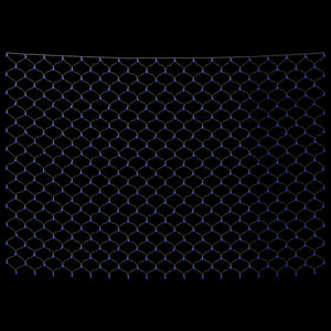 Luci di Natale a Rete Blu 3x3m 306 LED Interni Esterni 328780