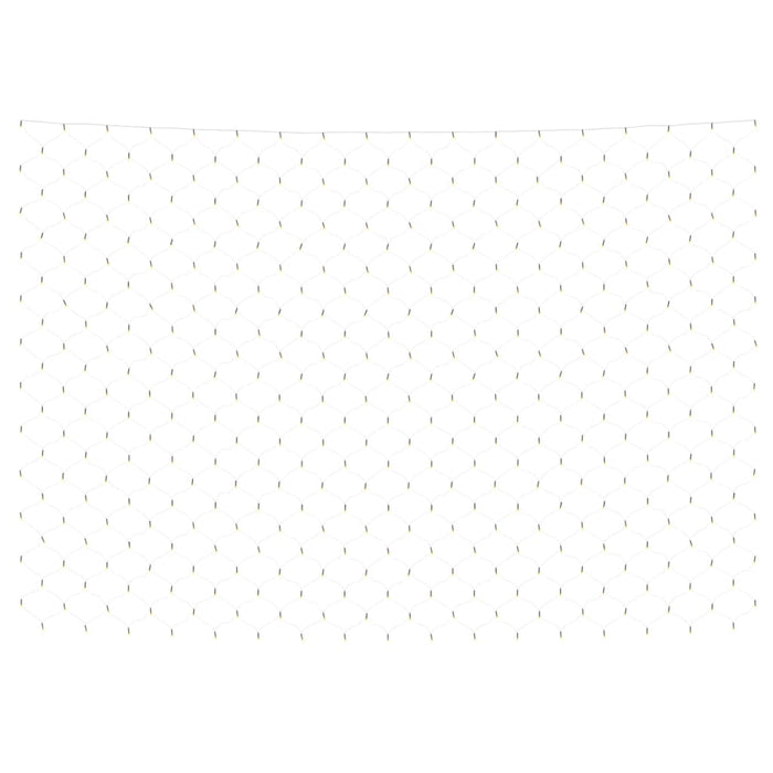 Luci di Natale Rete Bianco Caldo 4x4m 544 LED Interni Esterni 328782