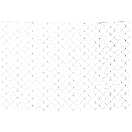 Luci di Natale Rete Bianco Freddo 4x4m 544 LED Interni Esterni 328783