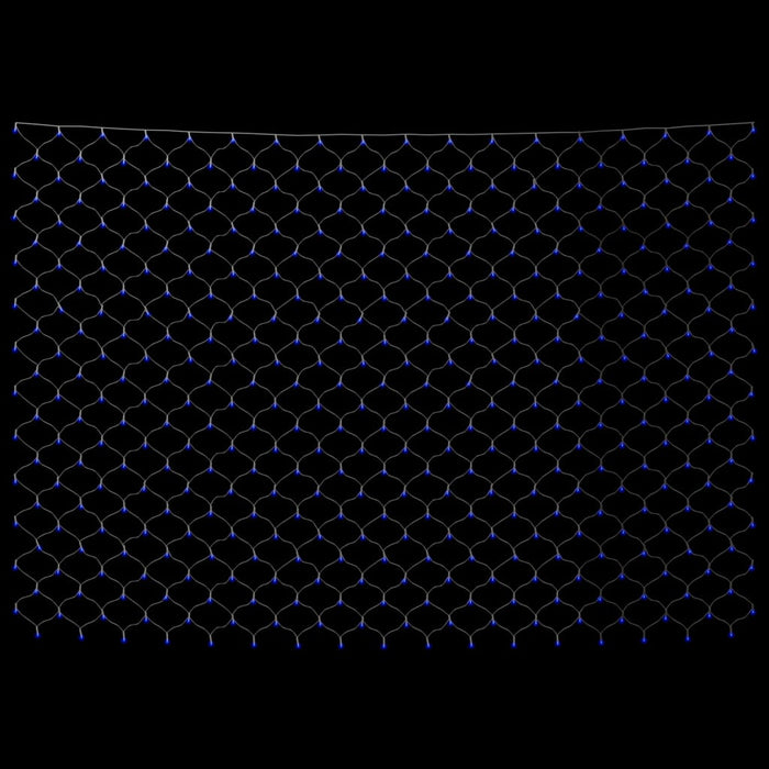 Luci di Natale Rete Blu 4x4m 544 LED Interni Esterni