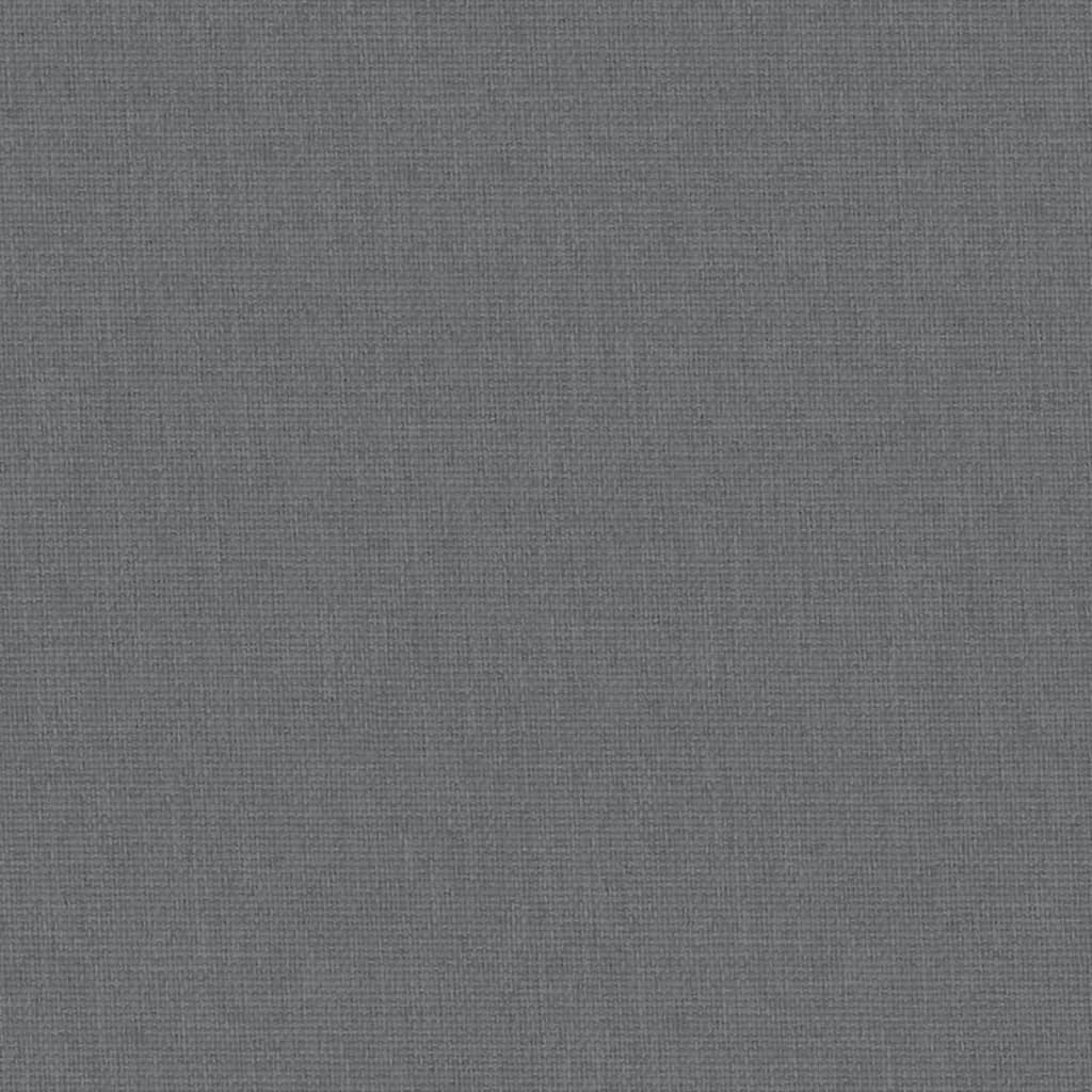 Lettino per Bambini con Materasso Grigio Scuro Tessuto di Lino 10290