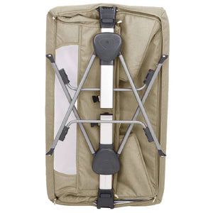 Lettino per Bambini con Materasso Tortora in Tessuto di Lino cod mxl 72370