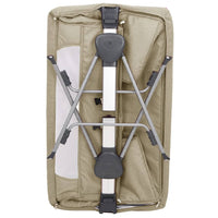 Lettino per Bambini con Materasso Tortora in Tessuto di Lino 10291