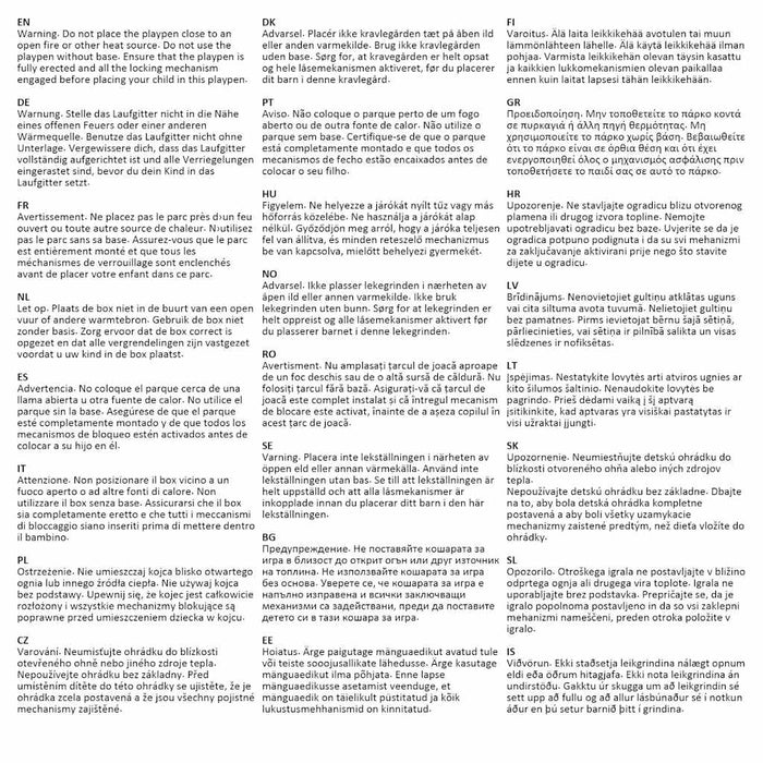 Box per Bambini con Materasso Grigio Chiaro Tessuto di Lino 10301