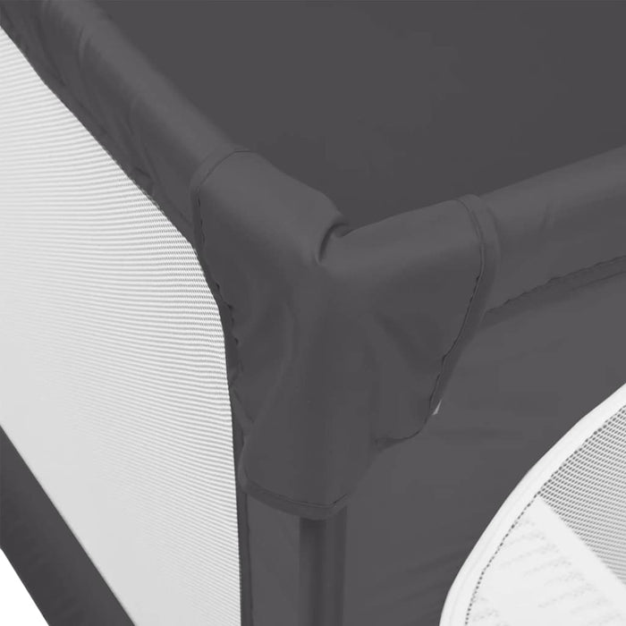 Box per Bambini con 2 Porte Grigio Scuro Tessuto Oxford 10308