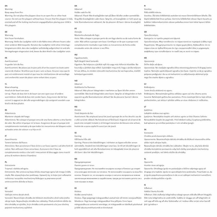 Box per Bambini con 2 Porte Rosso in Tessuto Oxford 10310