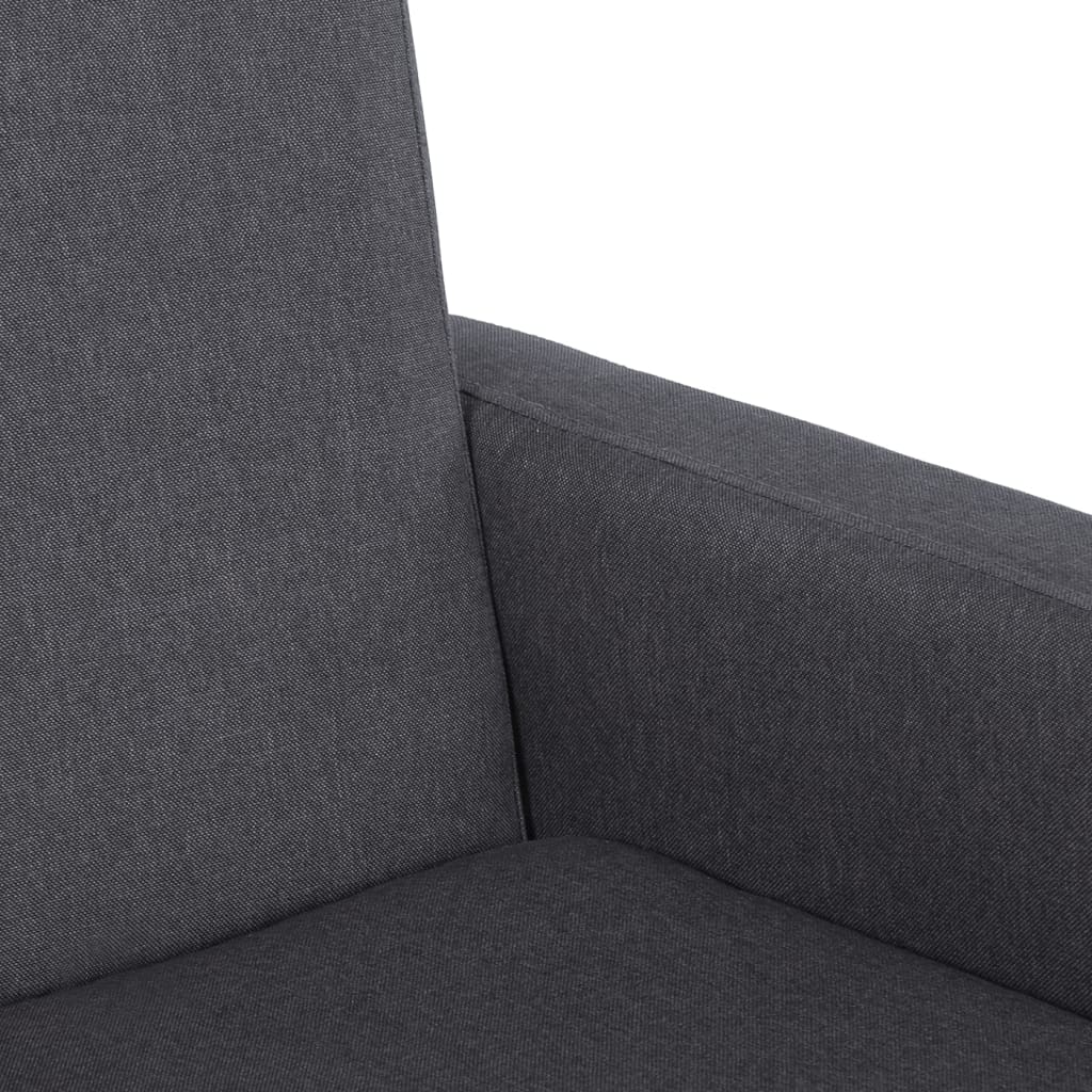 Sedia a Dondolo Grigio Scuro in Tessuto 329416