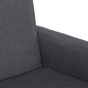 Sedia a Dondolo Grigio Scuro in Tessuto 329416