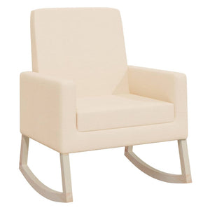 Sedia a Dondolo Crema in Tessuto 329424