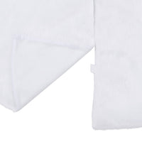 Gonna per albero di Natale bianca 90 cm in pelliccia sintetica 330269