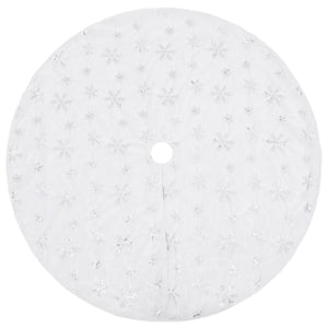 Gonna per Albero di Natale Bianca 150 cm in Pelliccia Sintetica