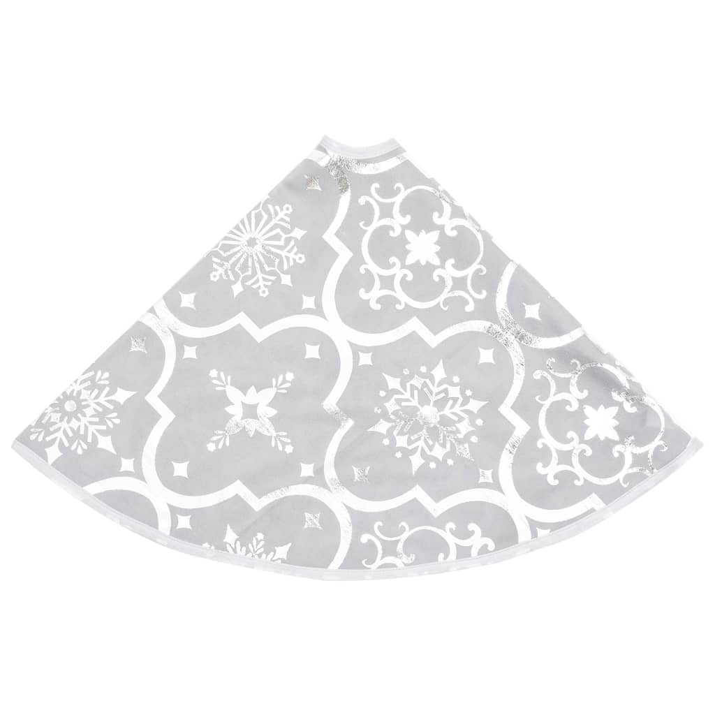 Gonna Albero Natale Raffinata con Calza Bianca Tessuto 150 cm 330289