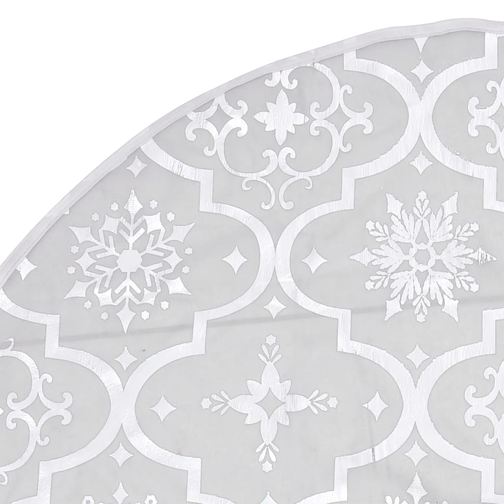 Gonna Albero Natale Raffinata con Calza Bianca Tessuto 150 cm 330289