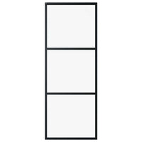 Porta Scorrevole in Vetro ESG e Alluminio 76x205 cm Neracod mxl 79167