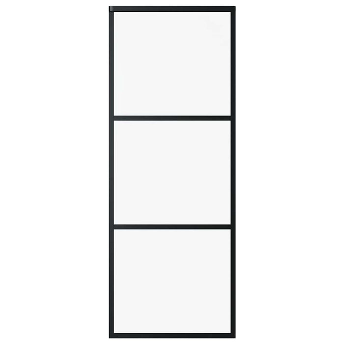 Porta Scorrevole in Vetro ESG e Alluminio 76x205 cm Neracod mxl 79167