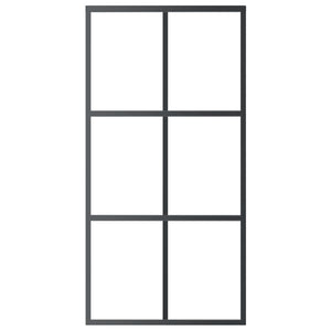 Porta Scorrevole in Vetro ESG e Alluminio 102x205 cm Neracod mxl 121068