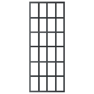 Porta Scorrevole in Vetro ESG e Alluminio 76x205 cm Neracod mxl 79387