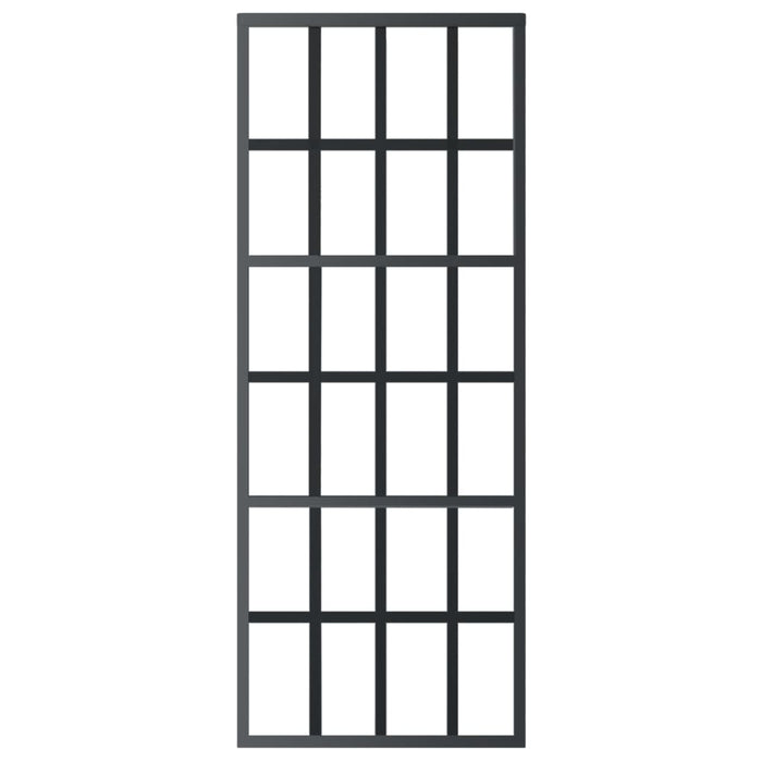 Porta Scorrevole in Vetro ESG e Alluminio 76x205 cm Neracod mxl 79387