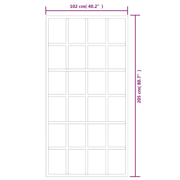 Porta Scorrevole in Vetro ESG e Alluminio 102x205 cm Nera 151022