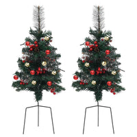 Alberi di Natale Artificiale per Viali 2 pz 76 cm in PVC 332835