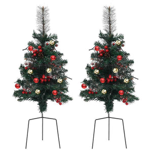 Alberi di Natale Artificiale per Viali 2 pz 76 cm in PVC 332835