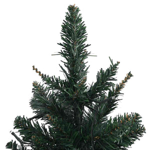Albero di Natale Preilluminato con Palline Verde 60 cm 332848