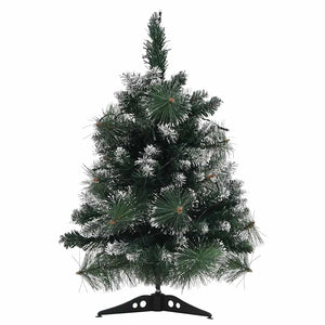 Albero di Natale Preilluminato con Palline Verde 60 cm 332850