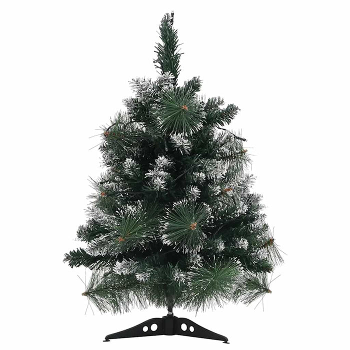 Albero di Natale Preilluminato con Palline Verde 60 cm 332850