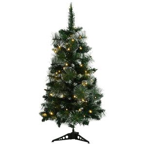 Albero di Natale Preilluminato con Supporto Verde 90 cm in PVC 332851