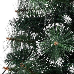 Albero di Natale Preilluminato con Supporto Verde 90 cm in PVC 332851