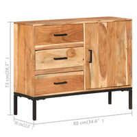 Credenza 88x30x73 cm in Legno Massello di Acacia 329247