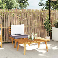 Set Divani da Giardino 2 pz con Cuscini in Massello di Acacia 316267