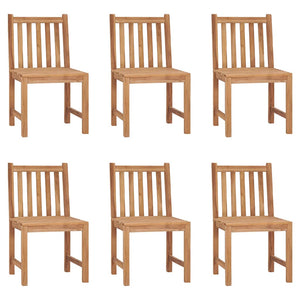 Sedie da Giardino 6 pz con Cuscini in Legno Massello di Teak cod mxl 6941