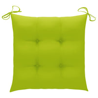 Sedie da Giardino 6 pz con Cuscini in Legno Massello di Teak