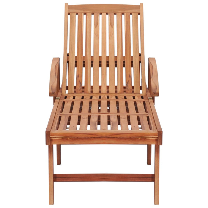 Set di 2 sedie a sdraio sedia a sdraio lettino da giardino terrazza mobili da esterno legno massello di teak 02_0012143