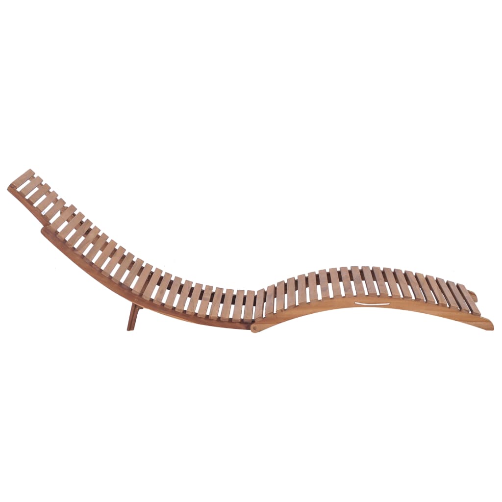 Lettini Prendisole Pieghevoli 2pz in Legno Massello di Teak cod mxl 8642