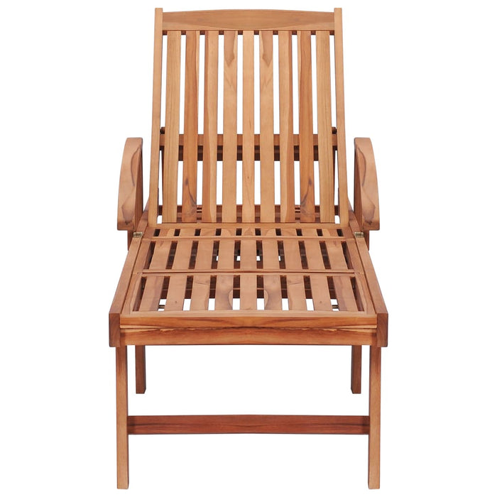 Lettini Prendisole 2 pz con Cuscino Blu Reale in Legno di Teak cod mxl 67250