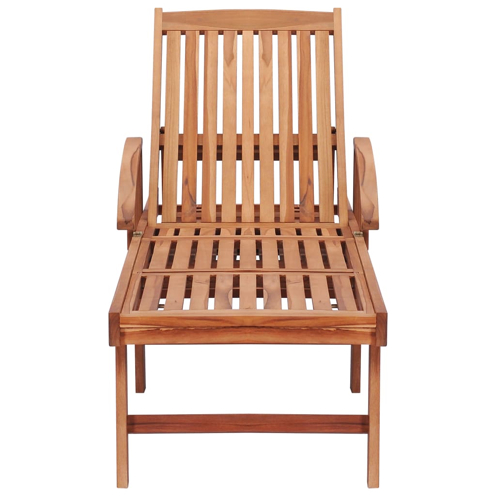 Set di 2 sedie a sdraio lettino prendisole mobili da giardino terrazza mobili da esterno con cuscino blu reale in teak massello 02_0012028