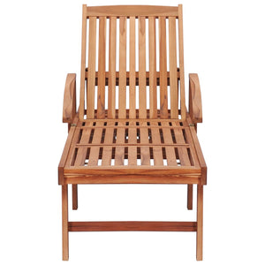 Set di 2 sedie a sdraio lettino prendisole mobili da giardino terrazza mobili da esterno con cuscino blu reale in teak massello 02_0012028