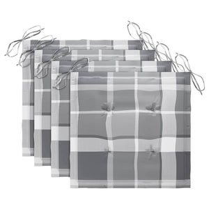 Sedie da Giardino Impilabili 4 pz con Cuscini Massello di Teak 3073224