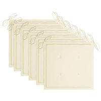 Sedie da Giardino Impilabili con Cuscini 6 pz Massello di Teak 3073227