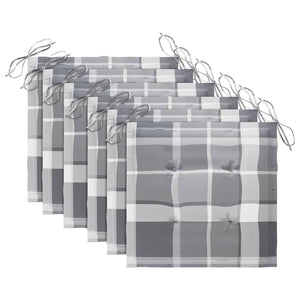 Sedie da Giardino Impilabili con Cuscini 6 pz Massello di Teak