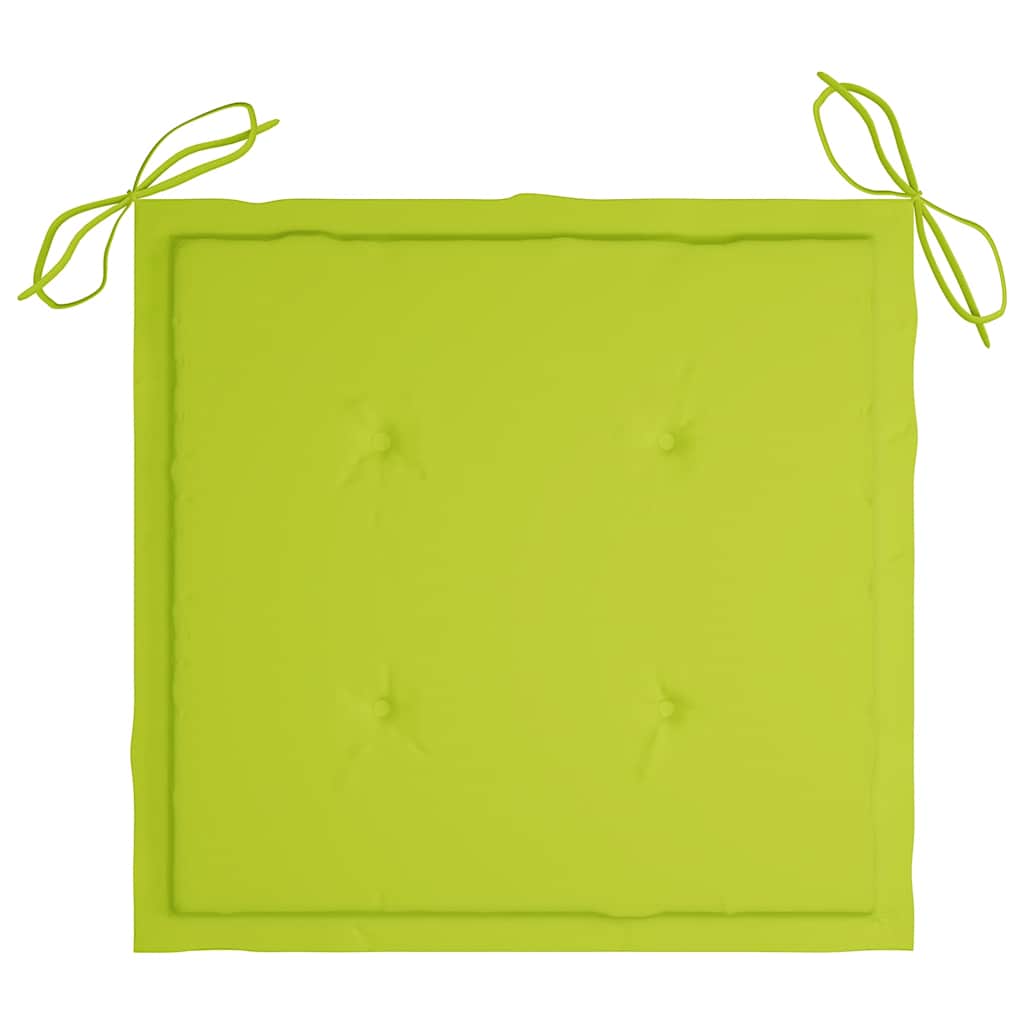 Sedie da Giardino Impilabili con Cuscini 8 pz Massello di Teak 3073444