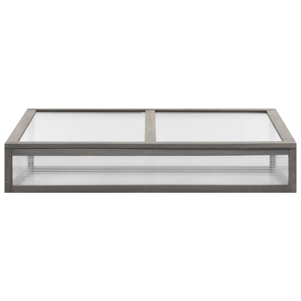 Aiuola Rialzata con Copertura Serra 110x54x120cm Abete Massello 316472