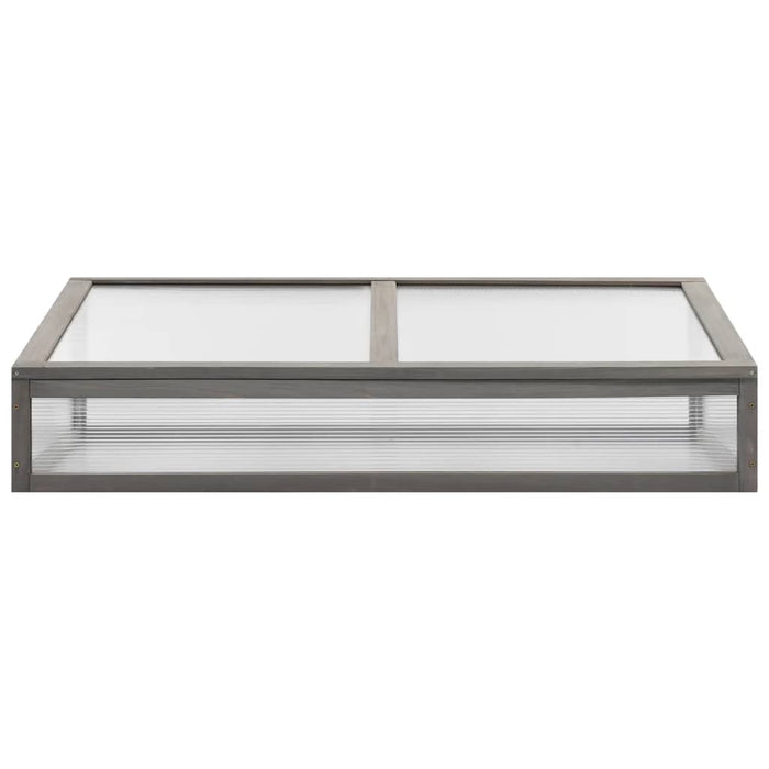 Aiuola Rialzata con Copertura Serra 110x54x120cm Abete Massello 316472