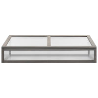 Fioriera aiuola rialzata piante fiori giardino con serra 110 x 54 x 120 cm legno massello di abete 02_0000961