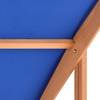 Sabbiera con Tetto in Legno di Abete 112x112x112 cm 316474